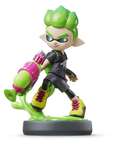 Neon Green Inkling Boy amiibo (Splatoon Series)