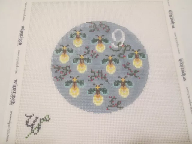 12 DAYS OF Southern Christmas/Day 9/Fire Flies-Wipstitch-Hp Needlepoint