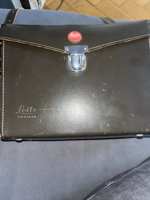 LEITZ / LEICA Kameratasche, Leder, braun