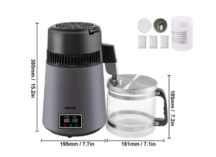 VEVOR 4L PURE Water Distiller Dental Distilled Filter Electric Purifier ...