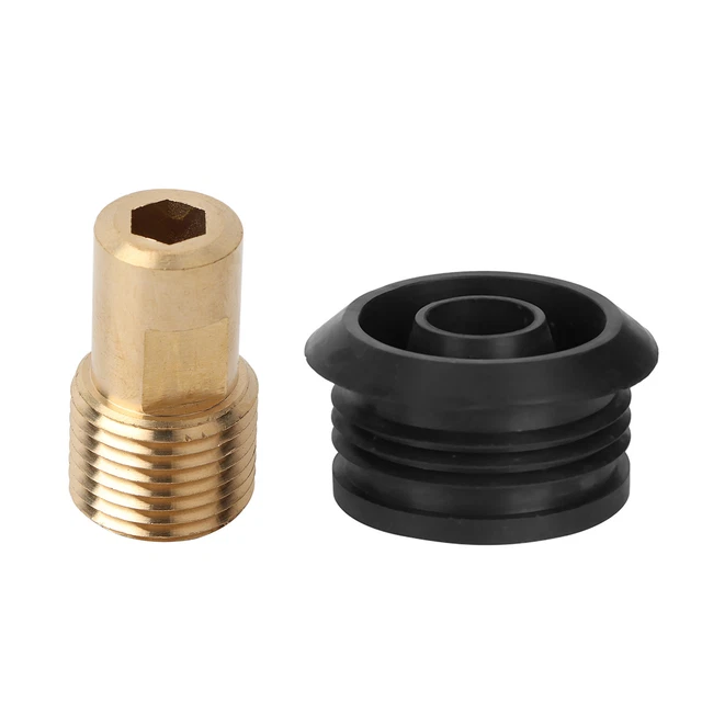 AUNMAS Toilet Urinal Inlet Spud Seal – G1/2" Thread, Copper & Rubber Drain Pipe Connector Fitting