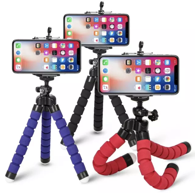 Soporte trípode pulpo eva flexible smartphone telefono camara reflex deportiva