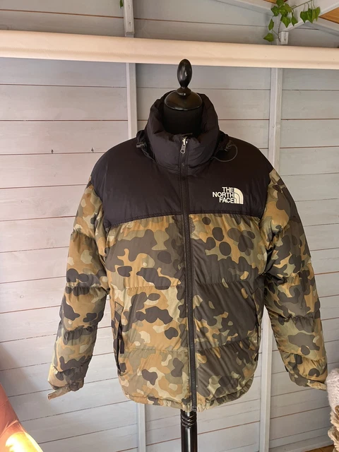 Rare The North Face Nuptse 1996 Green Camo Print Down Puffer Jacket Coat M/M