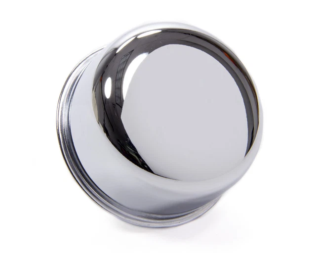 Racing Power Co-Packaged Chrome 1-1/4 In Hole Round Push-In Breather P/N R4870