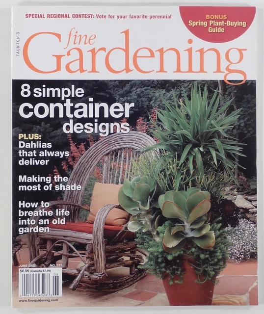 2008 FINE GARDENING #121 Dahlia SHADE PLANTINGS plant buyer's guide RUGOSA ROSES