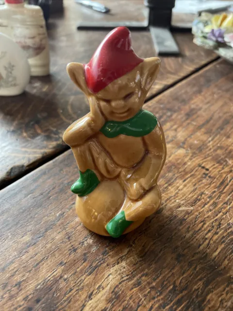 Trevelyan miniature novelty Mead Ceramic Bottle In Shape Of A Leprechaun / Gnome
