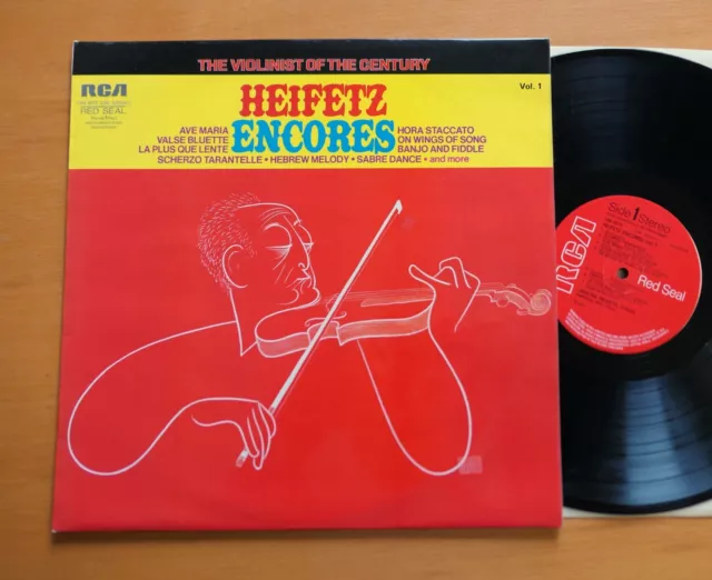 LSB 4072 Heifetz Encores Vol. 1 Violinist Of The Century RCA Stereo EXCELLENT LP