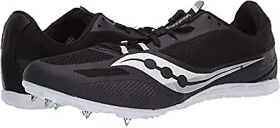 SAUCONY MEN'S VENDETTA 3 Track Shoes, Black/White, 11 D Medium US $24. ...