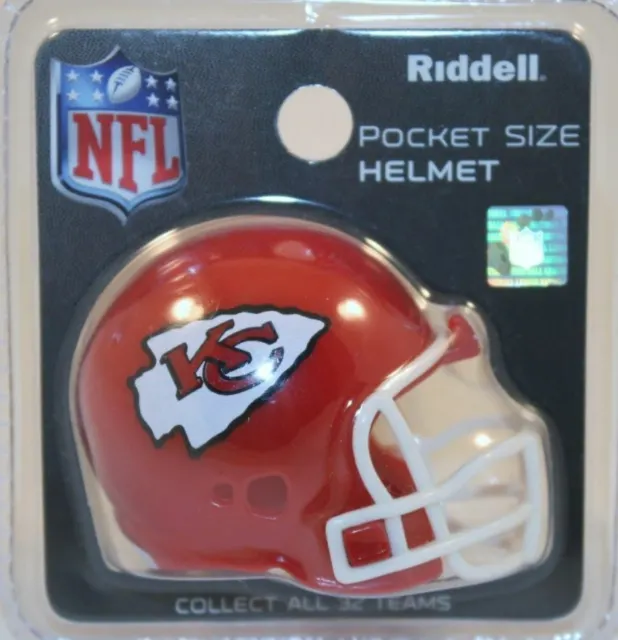 Kansas City Chiefs Nfl Riddell Revolution Mini Pocket Pro Helmet Rare