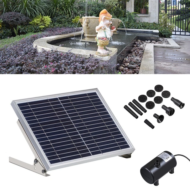 SOLAR TEICHPUMPE 1000L/H Solarpumpe Gartenteich Pumpe Teich