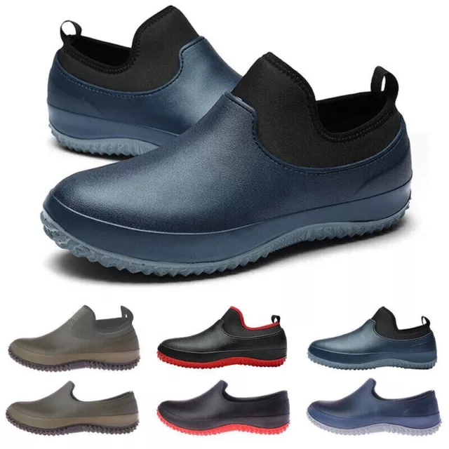 Non-slip Chef shoes Mens Womens kitchen Lab Safety Shoes Slip on Work Boots AU