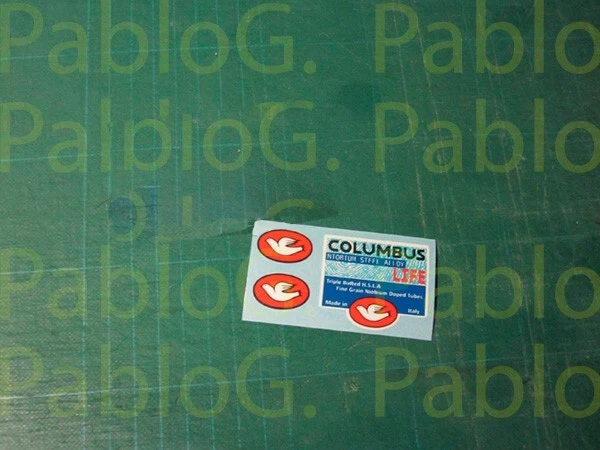 Kit Décalcomanies Columbus SL Pour Cadre Et Fourche - Autocollants X3