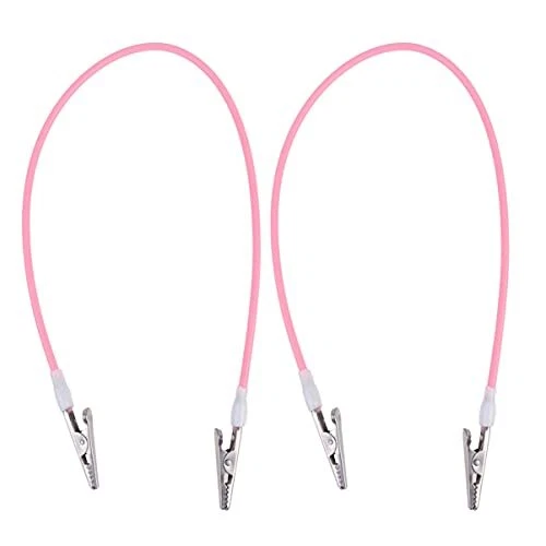 2pcs Bib Clips, Silicone Bib Holder Clips Adjustable Scarf Clips