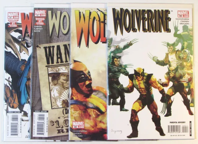 Wolverine Lot of 4 #59,60,63,65 Marvel (2008) 2nd Series Comic Books