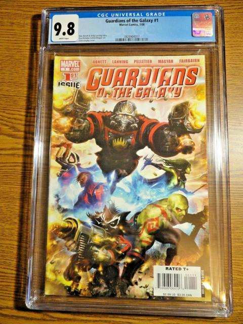Guardians of the Galaxy #1 Key Rare CGC 9.8 NM/M Star-Lord Rocket Groot Marvel