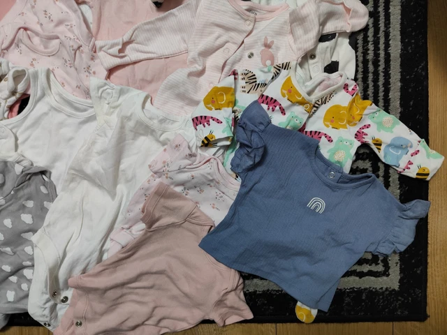 #603-XXL Enorme pacchetto di vestiti per bambina 0-3-6 mesi NEXT GEORGE DISNEY NOTMEG 2