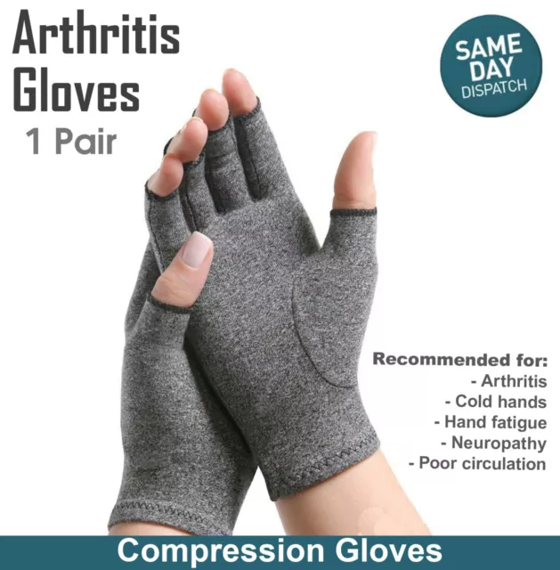 Arthritis Gloves Compression Joint Finger Pain Relief Hand Wrist Support Brace