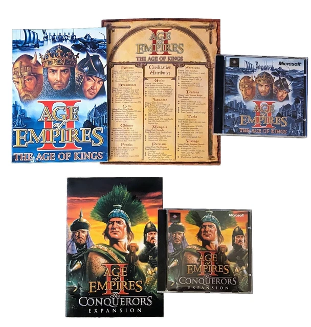 AGE OF EMPIRES II The Age of Kings + The Conquerors extension EUR 5,00 PicClick FR
