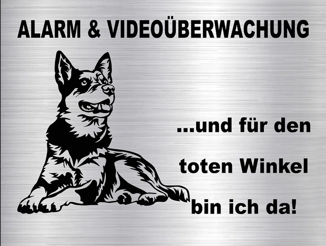 Türschild "Achtung Shiba Inu" – 20x14 Cm, Alu-Verbundplatte, UV-beständig, Für Innen & Außen, Individuell Bedruckt