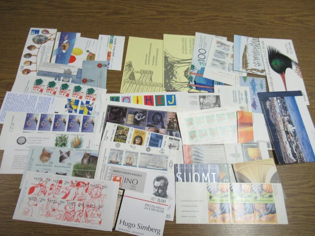 M326 MARKENHEFTCHEN BOOKLETS FINNLAND 34 verschiedene MH  80/90er Jahre xx