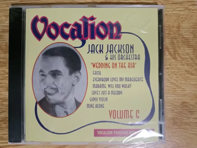 Vocalion - Jack Jackson & His Orchestra Volume 6 Wedding on the Air NEW SEALED