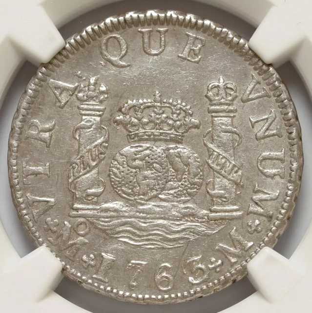 MEXICO 2 REALES 1763/2 Mo M NGC MS 62 ONLY 1 COINS GRADED HIGHER RARE!!!!