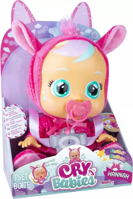 Cry Babies Hannah The Pegasus Toy Doll - She Cries Real Tears w/Realistic Sounds