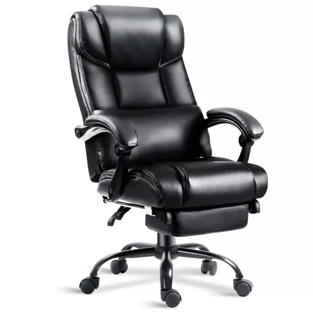 Executive Office Chair Leather Computer Desk Chair Swivel Recliner Gaming Chair