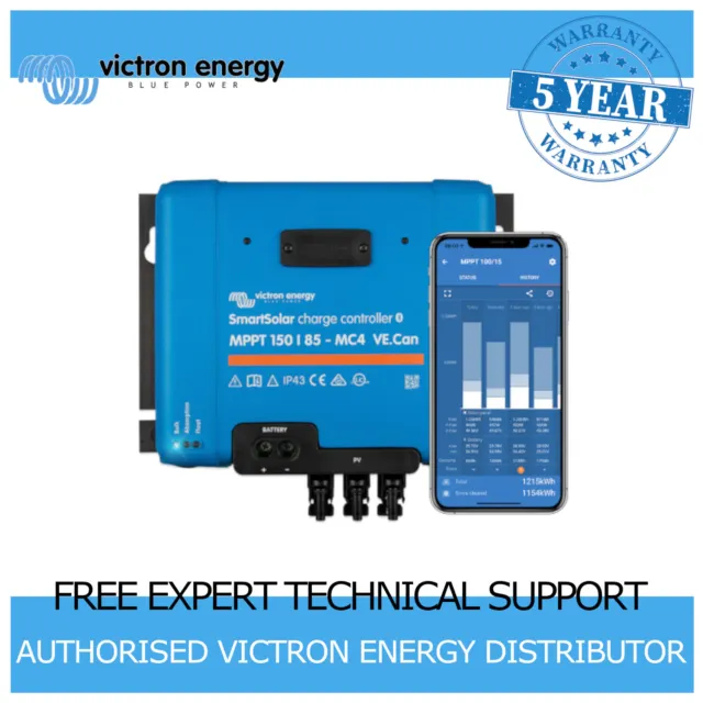 VICTRON ENERGY SMARTSOLAR MPPT 150/85-MC4 VE.Can Solar Charge