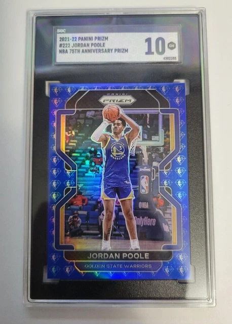 2021 PANINI PRIZM #222 Jordan Poole NBA 75th Anniversary