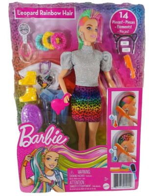 barbie leopard rainbow