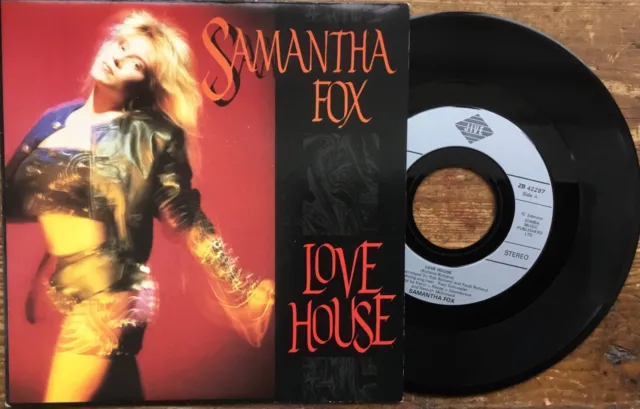 Vinyl French Sp Samantha Fox 1988 Love House/Dont Cheat On Me Ex Quasi Neuf