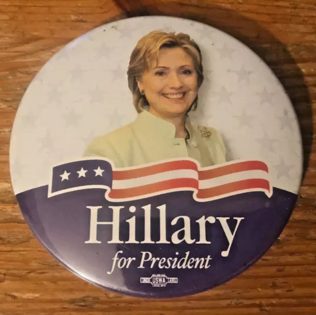 Hillary Clinton Campaign Pin President Presidental Button Pinback 2008