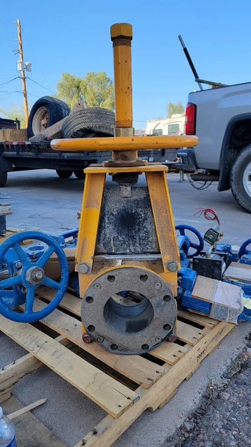 FL Smidth Krebs Technequip Knife Gate Slurry Valve Size 8"