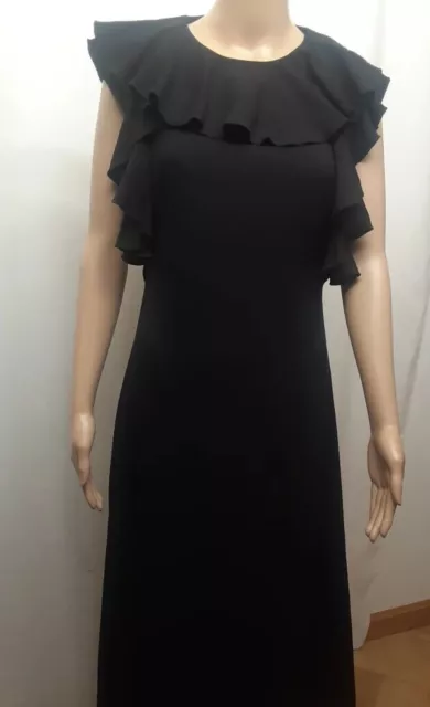 Kate Spade The Madison Ave Collection Black Midi Length Cocktail Dress Size 6