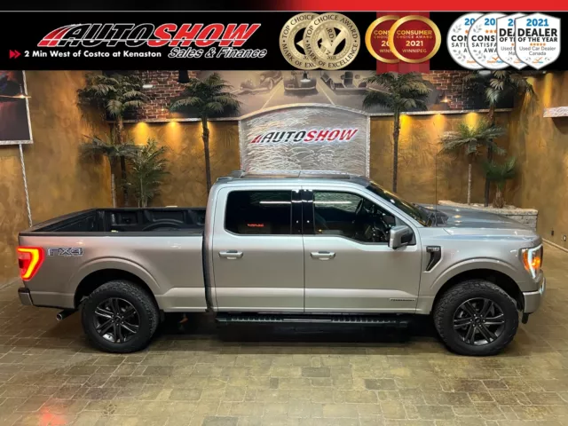 2021 Ford F-150 Lariat Powerboost FX4 - 6.5ft Box, Pano Roof, Lthr