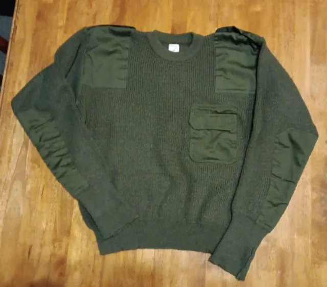 Bundeswehr Bw German Army Jumper Sweater Olive Size 54