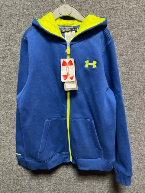 Under Armour Storm Full Zip Hoody Blue Youth Medium TD042 HH 08