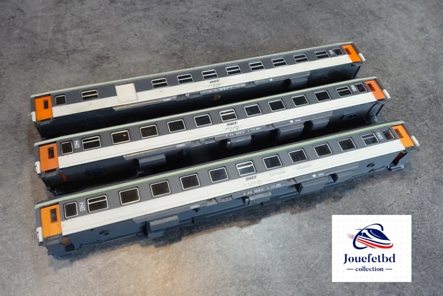 Rame De 3 Voitures SNCF Ex-DRG HO 1/87 Jouef - Occasion Excellent état