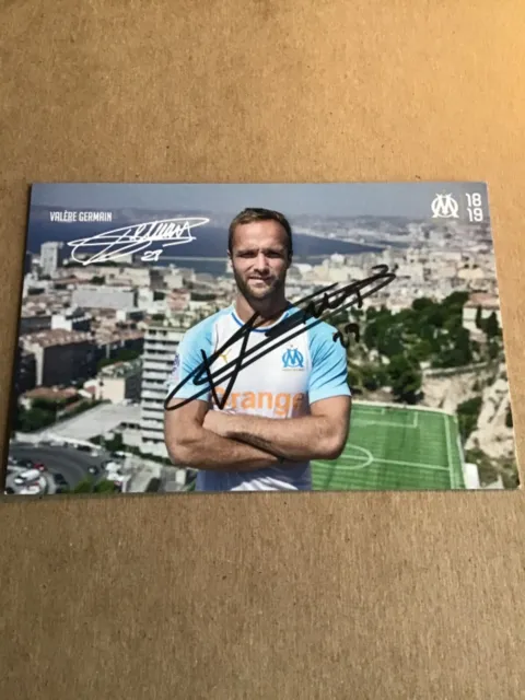 Valere Germain,  France 🇫🇷  Olympique Marseille 2018/19 hand signed