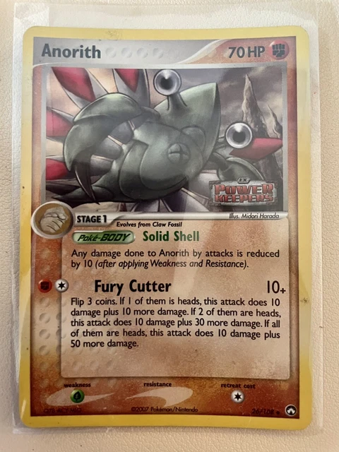 Pokemon Card Anorith (EX Power Keepers) 26/108 Stamped Reverse Holo!!! HP