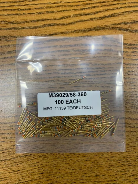 M39029/4-110 MIL-SPEC Male Pin Contact 20-24awg - 43 pcs LOT