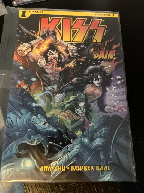 Kiss #1 Edition Dynamite Comics Signed by John Lucas BAM Exclusive Auto New Pack