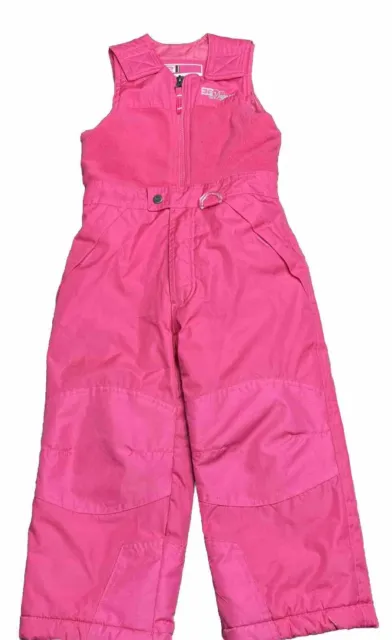 Weatherproof 32 Degrees Kids Girls Ski Snow Suit Bib Overall Pants Size 5T Pink