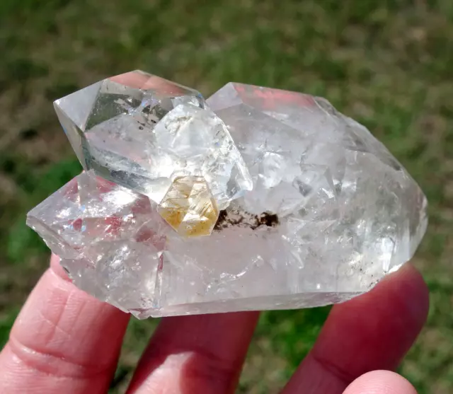 Fabulous HIMALAYAN Clear Quartz Crystal with DT Points with Penetrator & Key