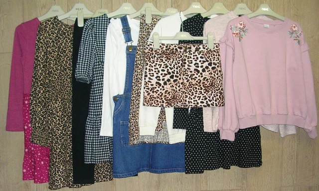 NEXT ZARA H&M FAT FACE etc Girls Bundle Tops Skirt Leggings Dress Age 8-9 134cm