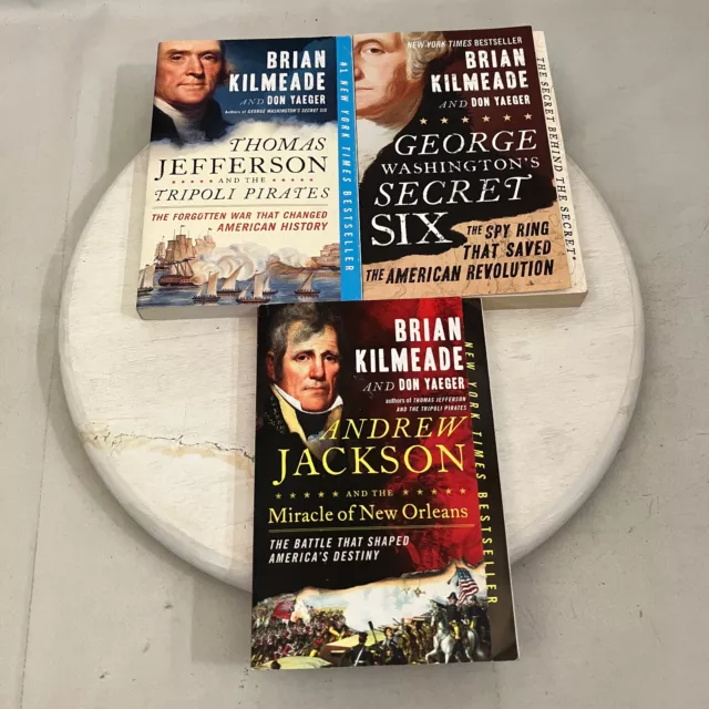 Brian Kilmeade Books Lot of 3 TPB VGC Jackson Jefferson Washington US History