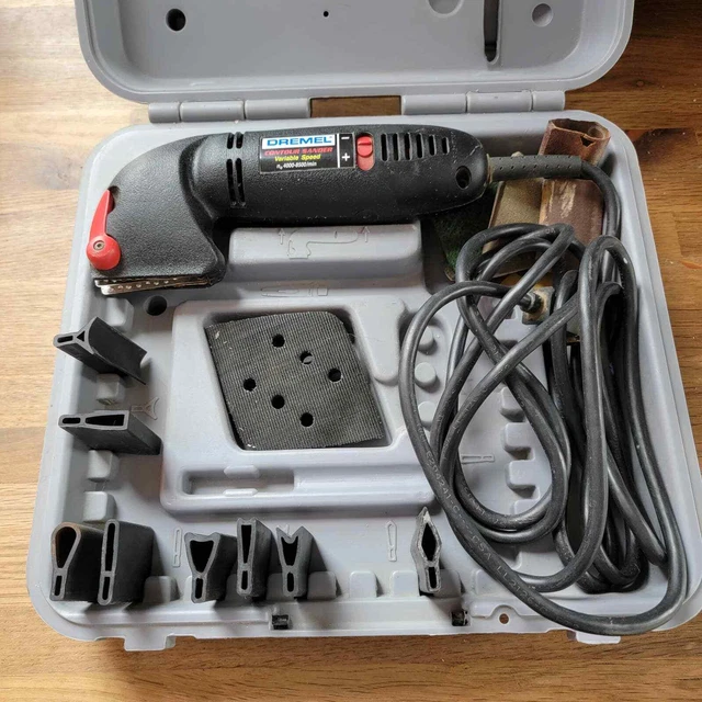 Dremel Model 6000 Contour Sander Variable Speed Tool with Case and Attachments