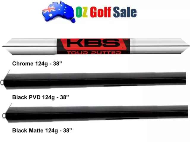 .370 KBS Tour 120 Stepped Steel Putter Shaft - 124g - 38" - 3 Colour Options