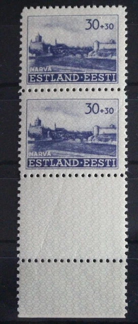 Deutsche Besetzung 2. WK Estland 6L postfrisch ungefaltet mit Leerfeld #FO364